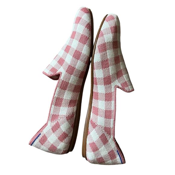 Rothys | Size 7.5 Marta Ferri Collab Gingham Primrose Check Loafers Preppy - Picture 14 of 14